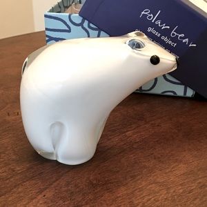 West Elm Glass Polar Bear